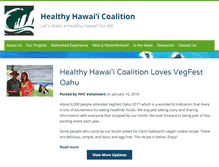 Tablet Screenshot of healthyhawaiicoalition.com